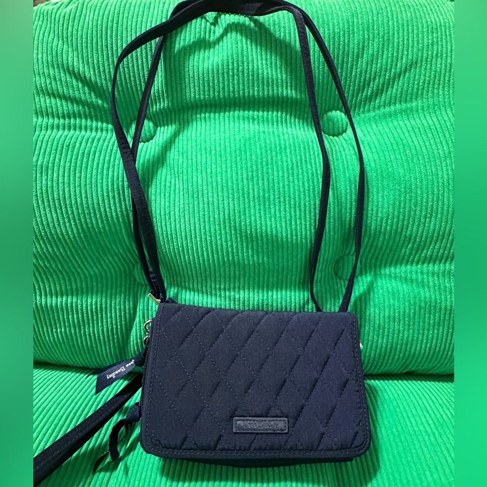 Vera Bradley RFID Smartphone Wristlet Wallet Crossbody Bag, Navy, 
NWT $99 - Picture 4 of 6